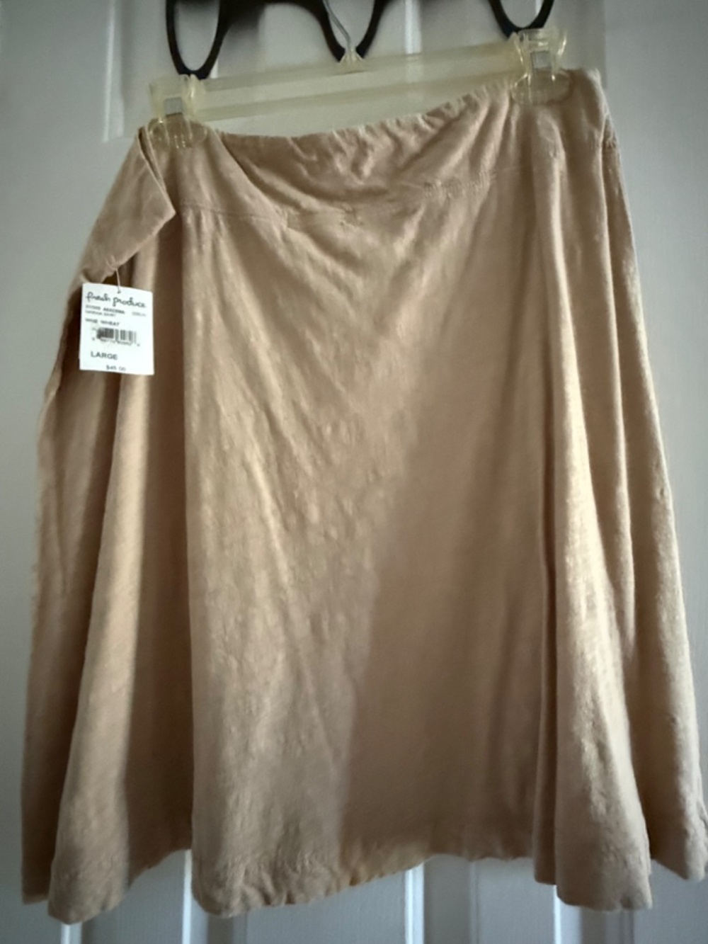 SUMMER DEAL SALE !FRESH PRODUCE A-LINE MINI SKIRT -NUDE COLOR- SIZE L - Picture 2 of 3